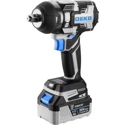 Гайковерт Deko DKBW20XP01-S1 (с 2-мя АКБ, сумка)