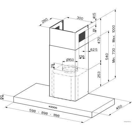 Кухонная вытяжка Faber Stilo Comfort X A120 325.0615.638