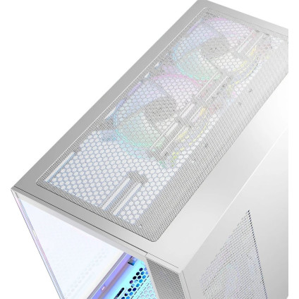 Корпус MODECOM Volcano Panorama Apex ARGB 5F Midi (белый)