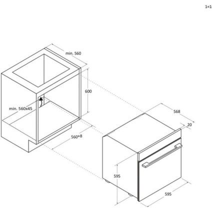 Электрический духовой шкаф Haier H6 ID68C5SYTB