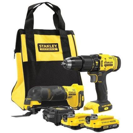 Stanley SFMCK213D2SQW (шуруповерт, реноватор, 2 АКБ, сумка)