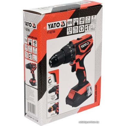 Ударная дрель-шуруповерт Yato YT-82786 (с 1-м АКБ)