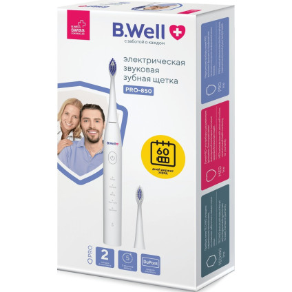 Электрическая зубная щетка B.Well PRO-850 (белый)