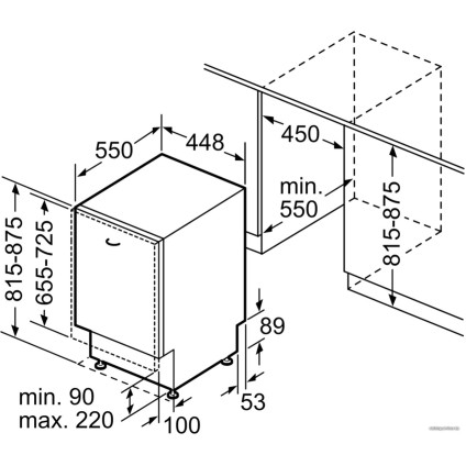 Встраиваемая посудомоечная машина Bosch SPV4EKX20E