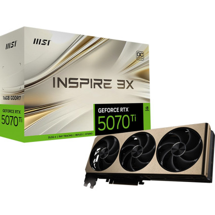 Видеокарта MSI GeForce RTX 5070 Ti 16G Inspire 3X OC