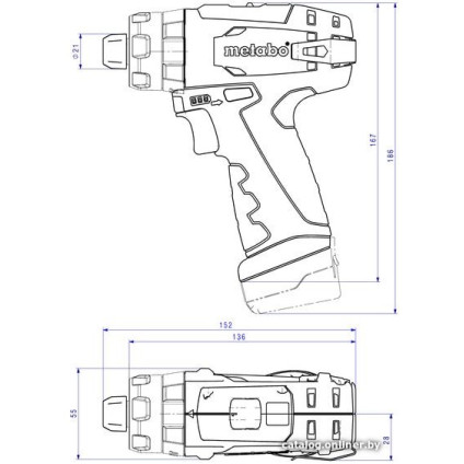 Ударная дрель-шуруповерт Metabo Powermaxx SB Basic 600385500 (с 2-мя АКБ, кейс)