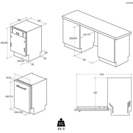 Встраиваемая посудомоечная машина Haier XI0C3TB3FB