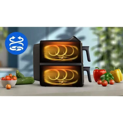 Аэрогриль (аэрофритюрница) Philips Ovi Stacked Dual Basket NA462/70