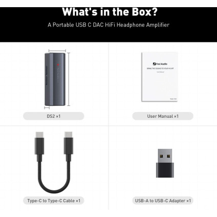 Портативный усилитель Fosi Audio DS2 2024