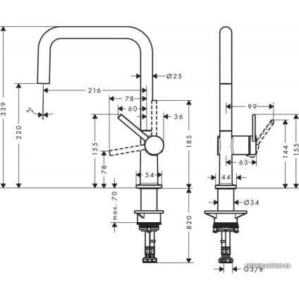 Смеситель Hansgrohe Talis M54 72806670