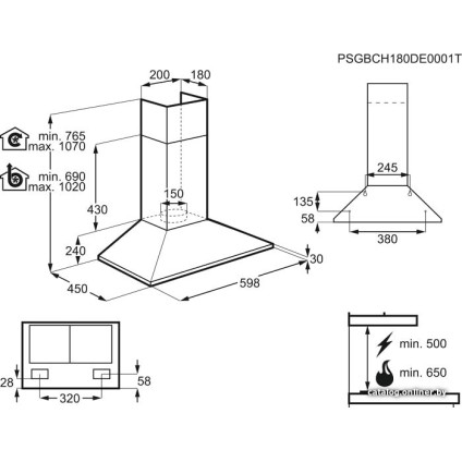 Кухонная вытяжка Electrolux EFC226V