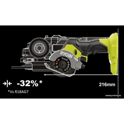 Дисковая (циркулярная) пила Ryobi RCT18C-0 5133004953 (без АКБ)