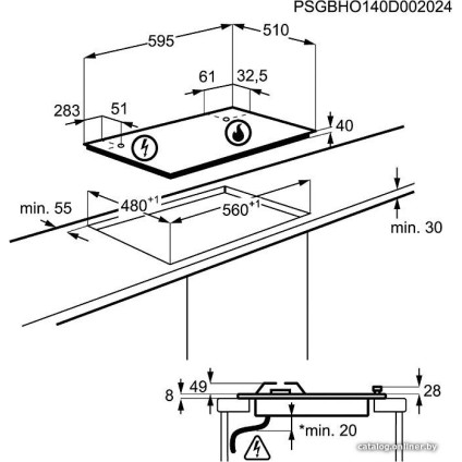 Варочная панель Electrolux EGS6436RK