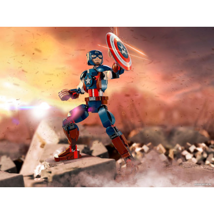 Конструктор LEGO Marvel Super Heroes 76258 Сборная фигурка Капитана Америки
