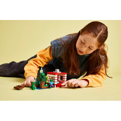 Конструктор LEGO Minecraft Дом в джунглях из TNT 21275