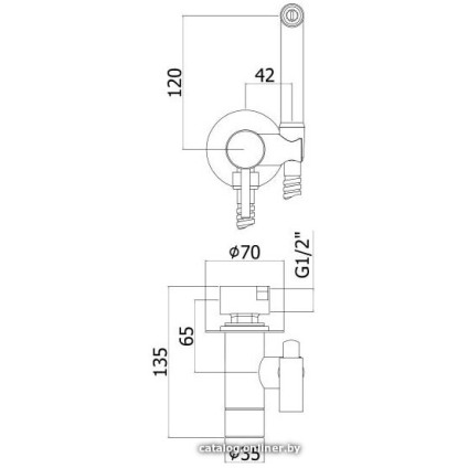 Гигиенический душ Paffoni ZDUP110ST