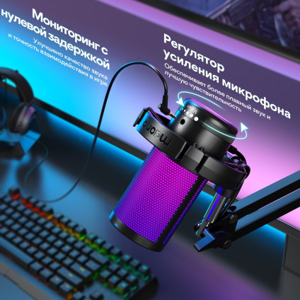 Проводной микрофон Maono DGM20S (черный)