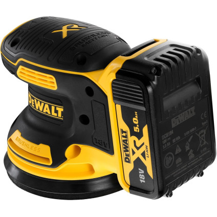 Эксцентриковая шлифмашина DeWalt DCW210P2 (с 2-мя АКБ, кейс)