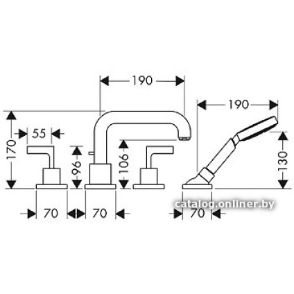 Смеситель Axor Citterio 39446000