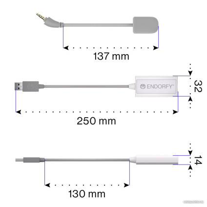 Наушники Endorfy Viro Plus USB (белый)