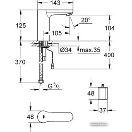 Смеситель Grohe Eurosmart Cosmopolitan E 36330001
