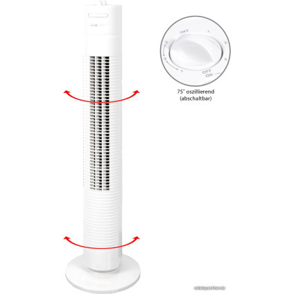 Колонный вентилятор Clatronic TVL 3770 (белый)