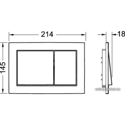 Панель смыва Tece Base 9240700 (белый)