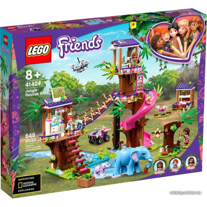 Конструктор LEGO Friends 41424 Джунгли: штаб спасателей