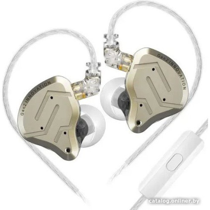 Наушники KZ Acoustics ZSN Pro 2 (с микрофоном, золотистый)