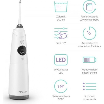 Ирригатор  TrueLife AquaFloss Compact C300 (белый)