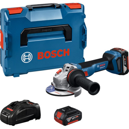 Угловая шлифмашина Bosch GWS 18V-11 S Professional 06019N4002 (с 2-мя АКБ, кейс)