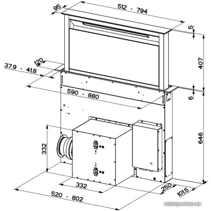 Кухонная вытяжка Faber Fabula Plus Evo+BK A60 340.0582.936