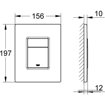 Панель смыва Grohe Skate Cosmopolitan 38732SH0 (альпин-белый)