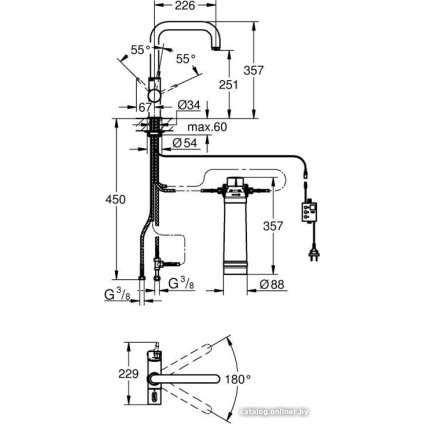 Смеситель Grohe Blue Pure Eurosmart 30383000
