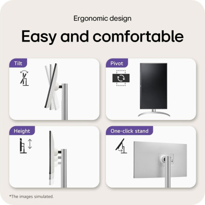 Монитор LG UltraFine 27UP650K-W