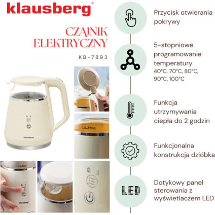 Электрический чайник Klausberg KB-7893