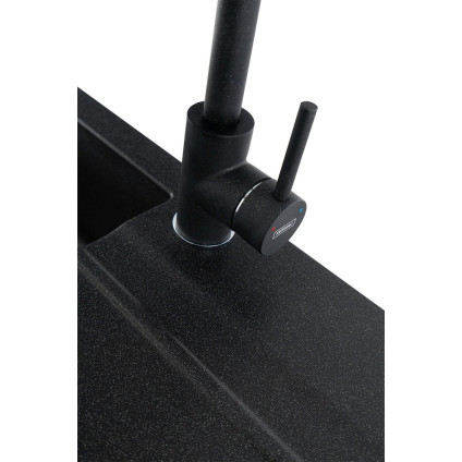 Кухонная мойка Kernau KGS A 50 1B1D Black Metallic