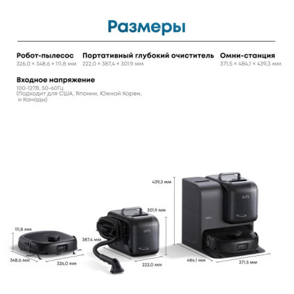 Робот-пылесос Eufy Robot Vacuum Omni E28 (2-в-1)