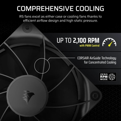 Комплект вентиляторов для корпуса Corsair RS120 PWM Triple Pack CO-9050189-WW