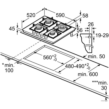 Варочная панель Bosch PNH6B6B90