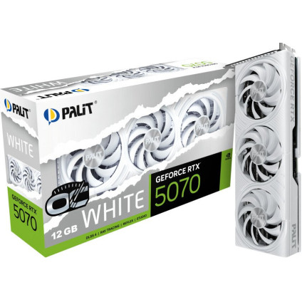 Видеокарта Palit GeForce RTX 5070 White OC NE75070U19K9-GB2050W