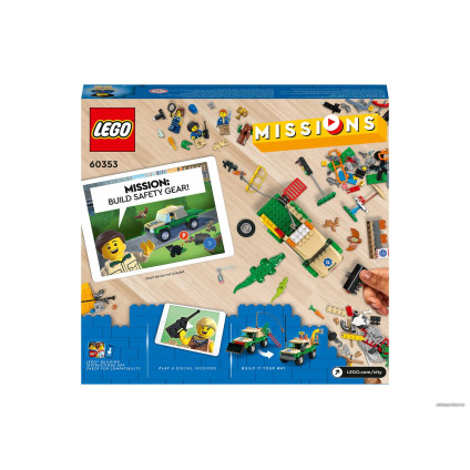 Конструктор LEGO City 60353 Миссии по спасению диких животных