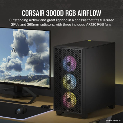 Корпус Corsair 3000D RGB Airflow CC-9011255-WW