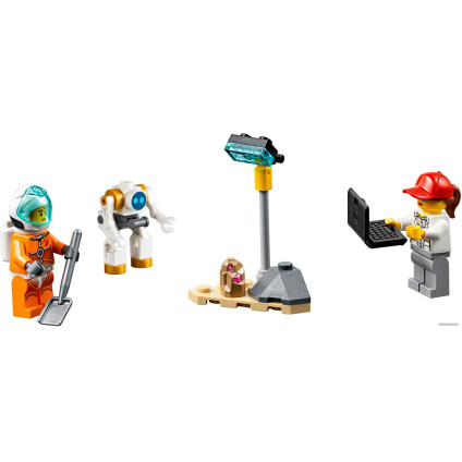 Конструктор LEGO City 60229 Площадка для сборки и транспорт для перевозки ракеты
