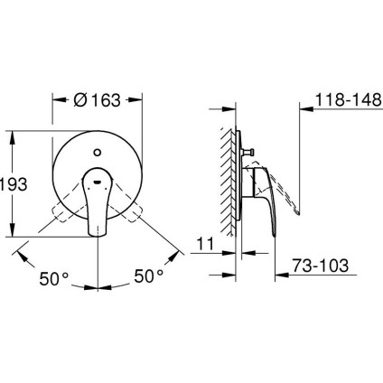 Смеситель Grohe Eurosmart 194502433
