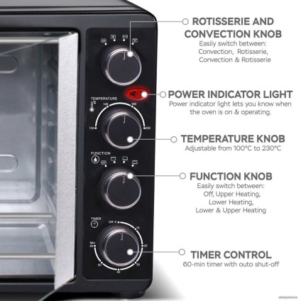 Мини-печь TurboTronic TT-FEO55 (черный)