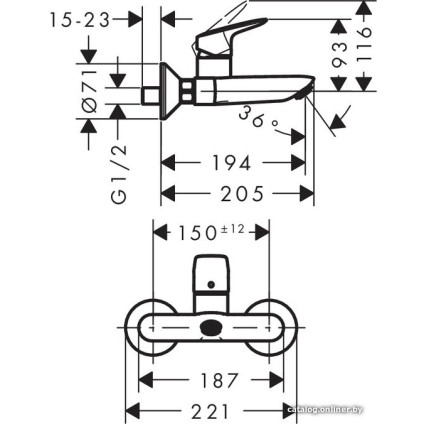 Смеситель Hansgrohe Logis 71225000