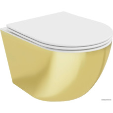 Унитаз подвесной Mexen Lena 30224006 (белый/золотой)