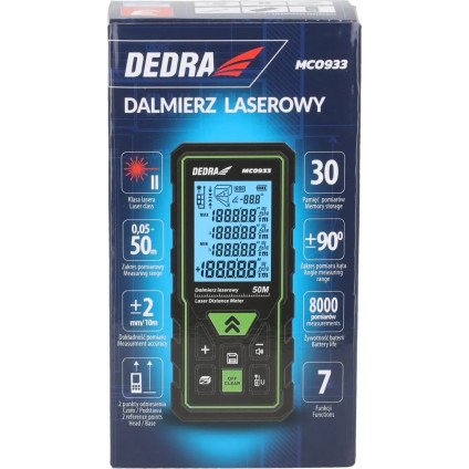 Лазерный дальномер Dedra MC0933