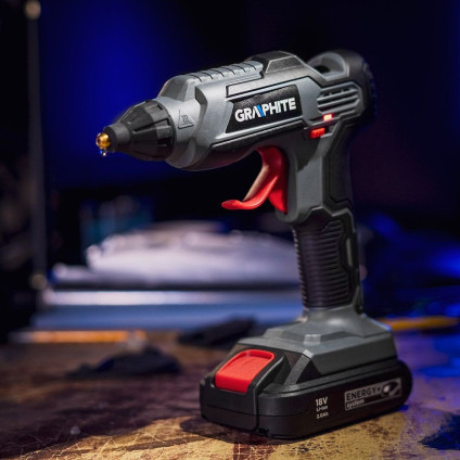 Термоклеевой пистолет GRAPHITE 58G040 (без АКБ)